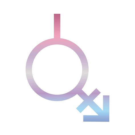 Androgyne Gender Symbol Of Sexual Orientation Gradient Style Icon