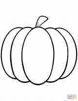 Pumpkin Coloring Outline Pages Simple Easy Printable Pumpkins Drawing Clipart Template Color Blank Clip Print Preschool Sheet Patterns Halloween Supercoloring sketch template