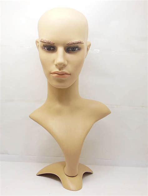 male bald mannequin head display cm high ebay