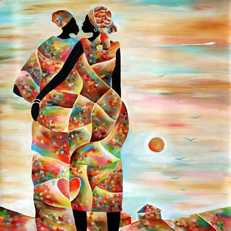 Romantic Acrylic Painting Forever Yours Novica