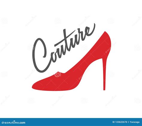 couture logo design stock vector illustration  label