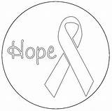 Breast Colouring Autism Coloringhome Ribbons Important sketch template