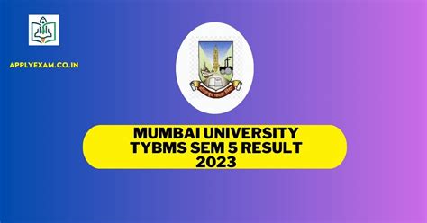 mumbai university tybms sem  result   check atwwwmumresults