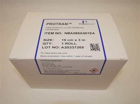 protran nitrocellulose hybridization transfer membrane  um  cm    roll perkinelmer