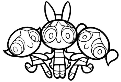 The Powerpuff Girls Love Each Other Coloring Page Color Luna