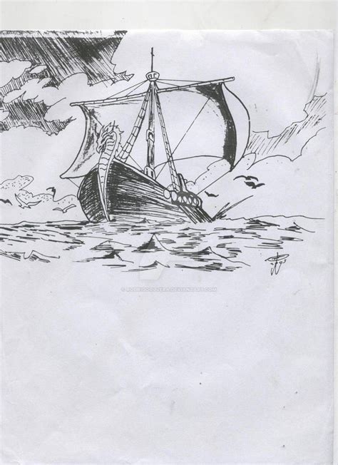viking ship  rodrigoolvera  deviantart