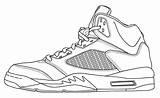 Jordan Coloring Air Drawing Shoes Pages Shoe Lebron Template James Printable Nike Sketch Michael Retro Force Low Blank Jordans Sneakers sketch template