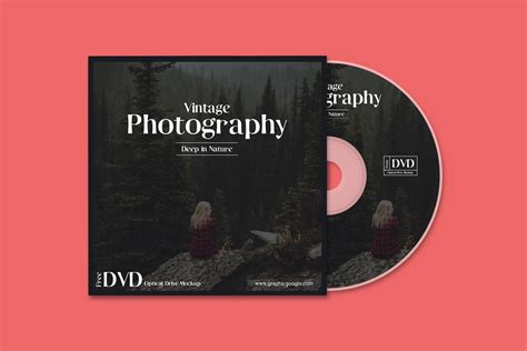 disk cd cover mockup  mockups   psd mockups apemockups