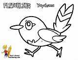 Fletchling Bubakids Yescoloring Pokemom Thousand Xy sketch template