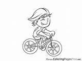 Colouring Cyclist Children Coloring Sheet Title sketch template