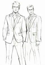 Fashion Men Illustration Mens Sketches Sketch Man Behance Advertising Drawing Croquis Illustrations Drawings Suit Mensfashion Tsum Campaigns Alena Moda Draw sketch template