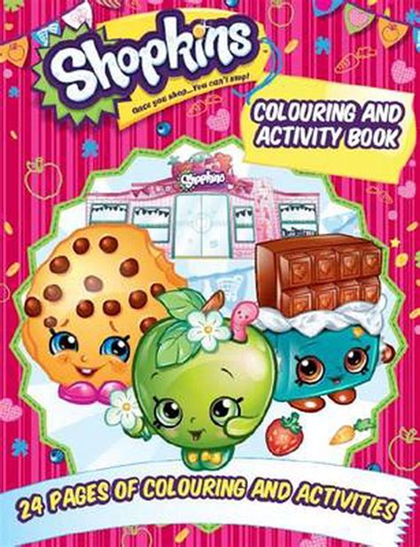 shopkins colouring  activity book english paperback book