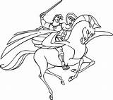 Hercules Coloring Pages Pegasus Fighting Wecoloringpage Hades sketch template