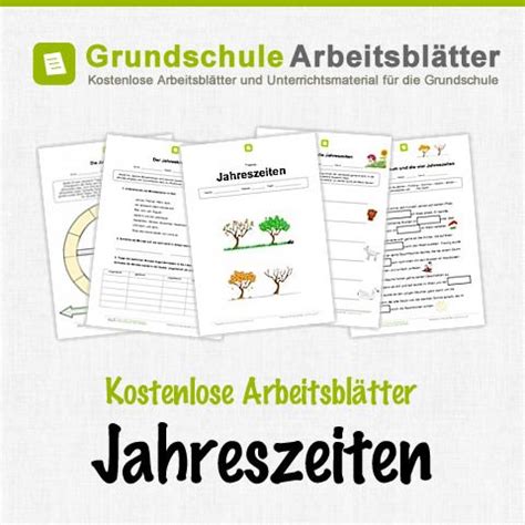 kostenlose arbeitsblaetter jahreszeiten deutsch pinterest