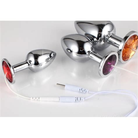 Electro Sex Toy Accessory Electric Anal Plug Electrical Butt Plugs 3 Sizes