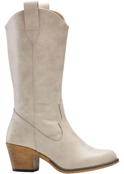 trendy cowboylaarzen taupe