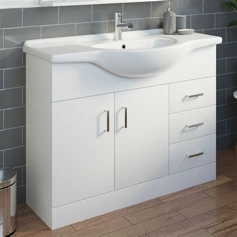 bathroom vanity units  sink  modern gloss white bathroom vanity unit cabinet