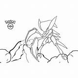 Kabutops sketch template