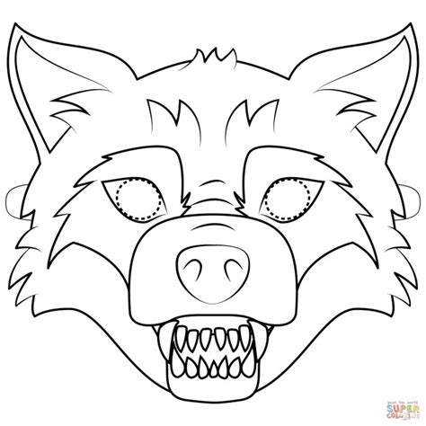 brilliant picture  mask coloring pages davemelillocom