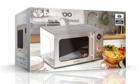 Up To 13 Off Daewoo 20l 700w Digital Microwave Groupon