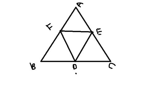 D E And F Are The Midpoints Of The Sides Bc Ca And Ab