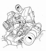 Megatron Coloring Battle Losing Netart sketch template