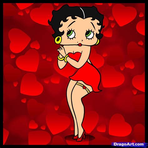 How To Draw Betty Boop Free Images At Vector