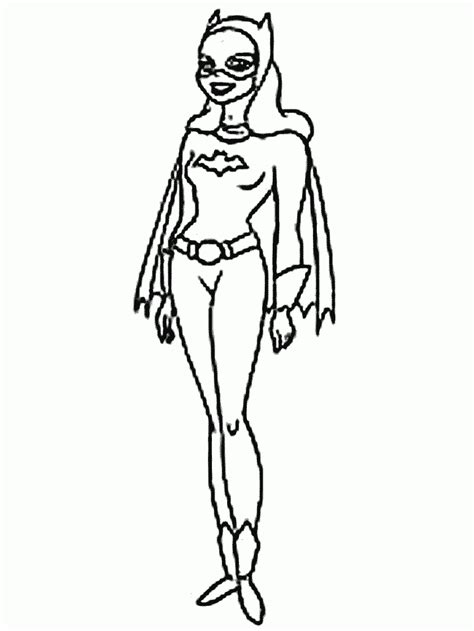 batgirl superheroes  printable coloring pages