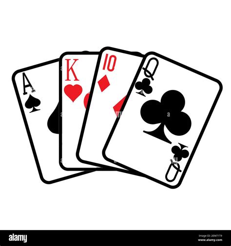 playing card icon  white background flat style playing poker cards