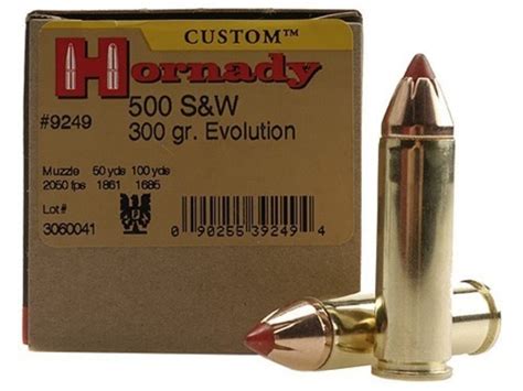 hornady custom ammo 500 sandw mag 300 grain ftx box of 20