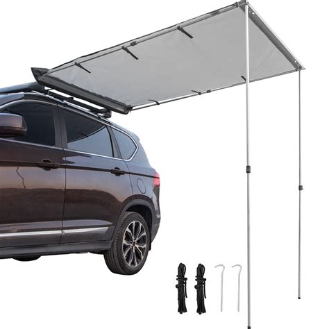 buy vevor car side awning  pull  retractable vehicle awning waterproof uv