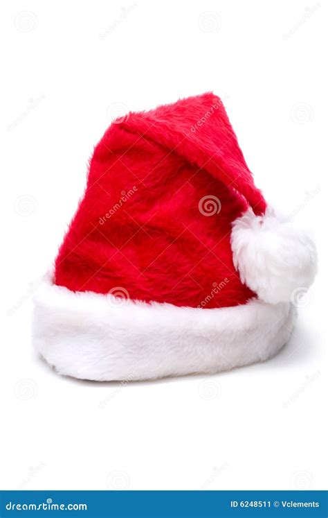 sombrero de santa de la navidad imagen de archivo imagen de sombrero