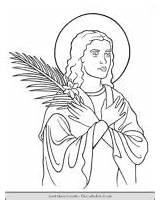 Saint Goretti sketch template