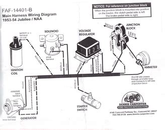 wiring diagram   ford jubilee tractor