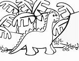 Dinosaur Coloring Pages Dinosaurs Printable Kids Cute Print Large Popular sketch template