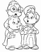 Alvin Chipmunks sketch template