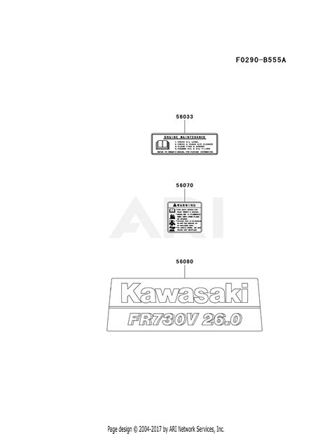 kawasaki frv bs  stroke engine frv parts diagram  label