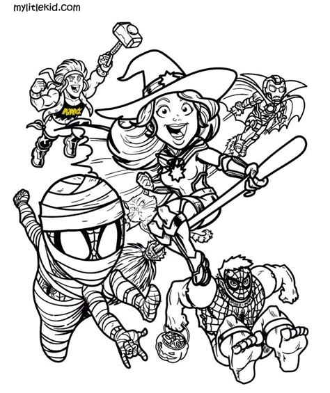 coloring pages superheroes marvel  dc print