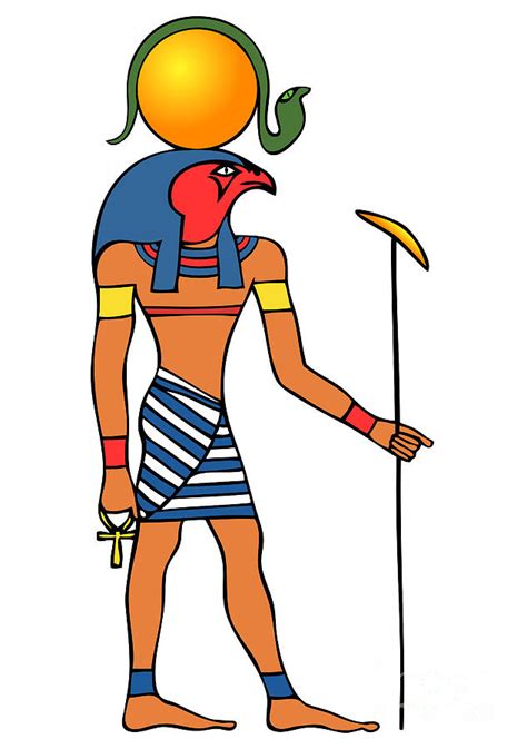 Egyptian God Of The Sun Ra Drawing By Michal Boubin Fine Art America