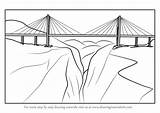 Bridge Bridges Drawing Duge Draw Step sketch template