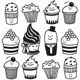 Cupcake Drawing Cute Line Cupcakes Simple Muffin Clipart Drawings Cartoon Getdrawings Cliparts Paintingvalley Collection sketch template