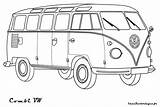 Vw Combi Van Coloring Volkswagen Colouring Bus Pages Google Drawing Search Para Clip Kombi Colorir Car Printable Mini Vans Desenhos sketch template