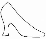 Coloring High Heel Shoe Kids Clipart Craft Clipartbest Projects Sheets Today sketch template