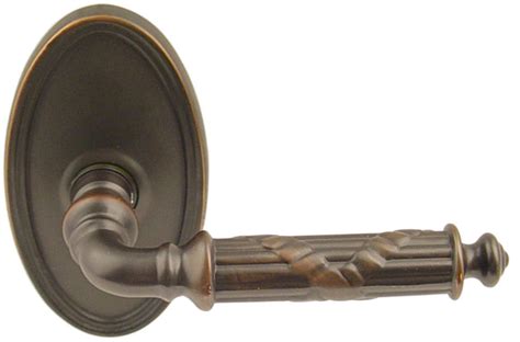 emtek ribbon reed brass lever door handle shop door levers  homestead hardwarecom