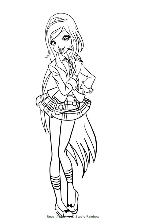 Regal Academy Cartoon Coloring Pages Make New Friends Animation Hot