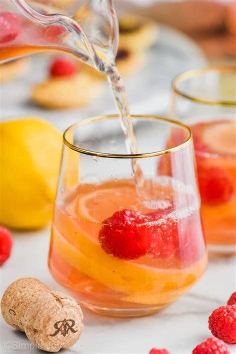 this sparkling rosé sangria is just four easy ingredients it is