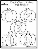 Tracing Number Pumpkin Worksheets Printables Preschool Worksheet Halloween Fall Activities Numbers Printable Pumpkins Sheets Kindergarten Practice Alphabet Pages Homework Pdf sketch template