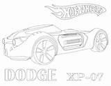 Coloring Pages Wheels Hot Dodge Kids Xp Print sketch template