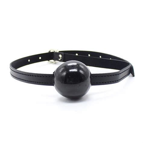 bdsm mouth ball gag for women bandage adult oral leather mouth silicone