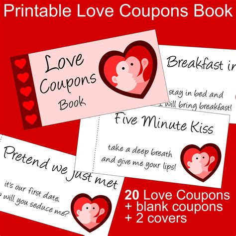 Printable Love Coupons And Naughty Coupons A Valentine T Idea For